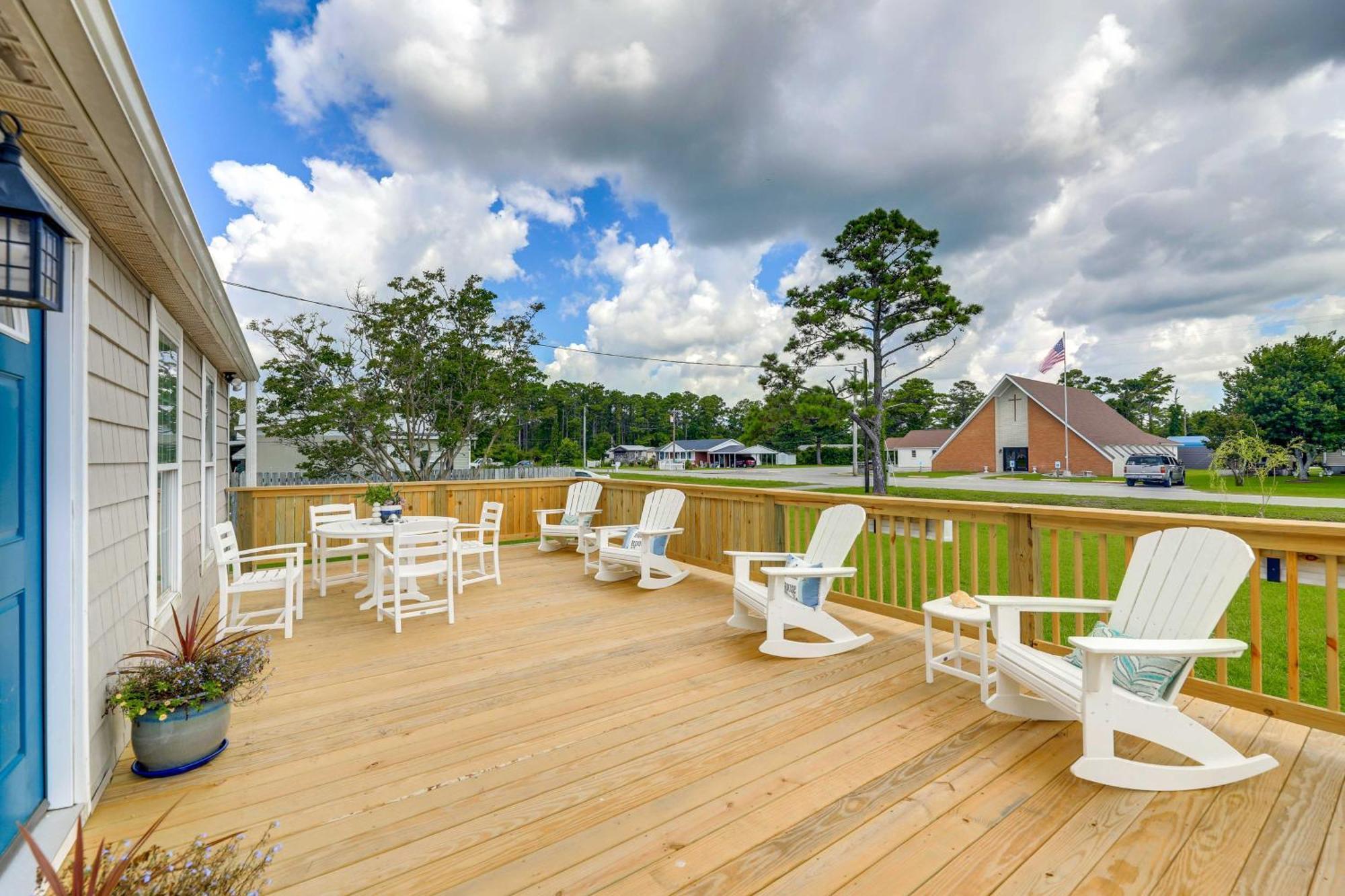 The Willowberry House With Deck And Grill! Harkers Island Екстериор снимка