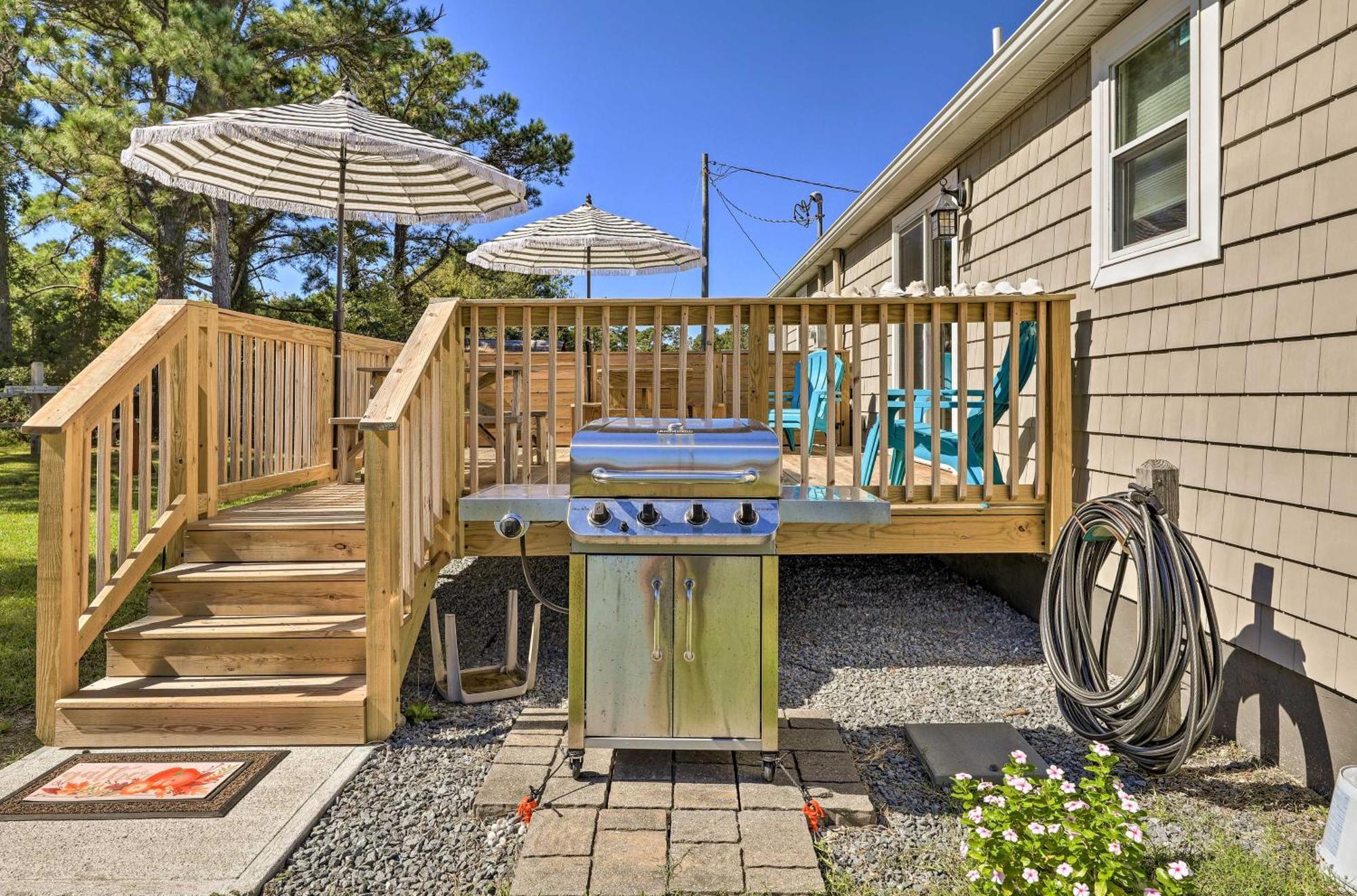 The Willowberry House With Deck And Grill! Harkers Island Екстериор снимка
